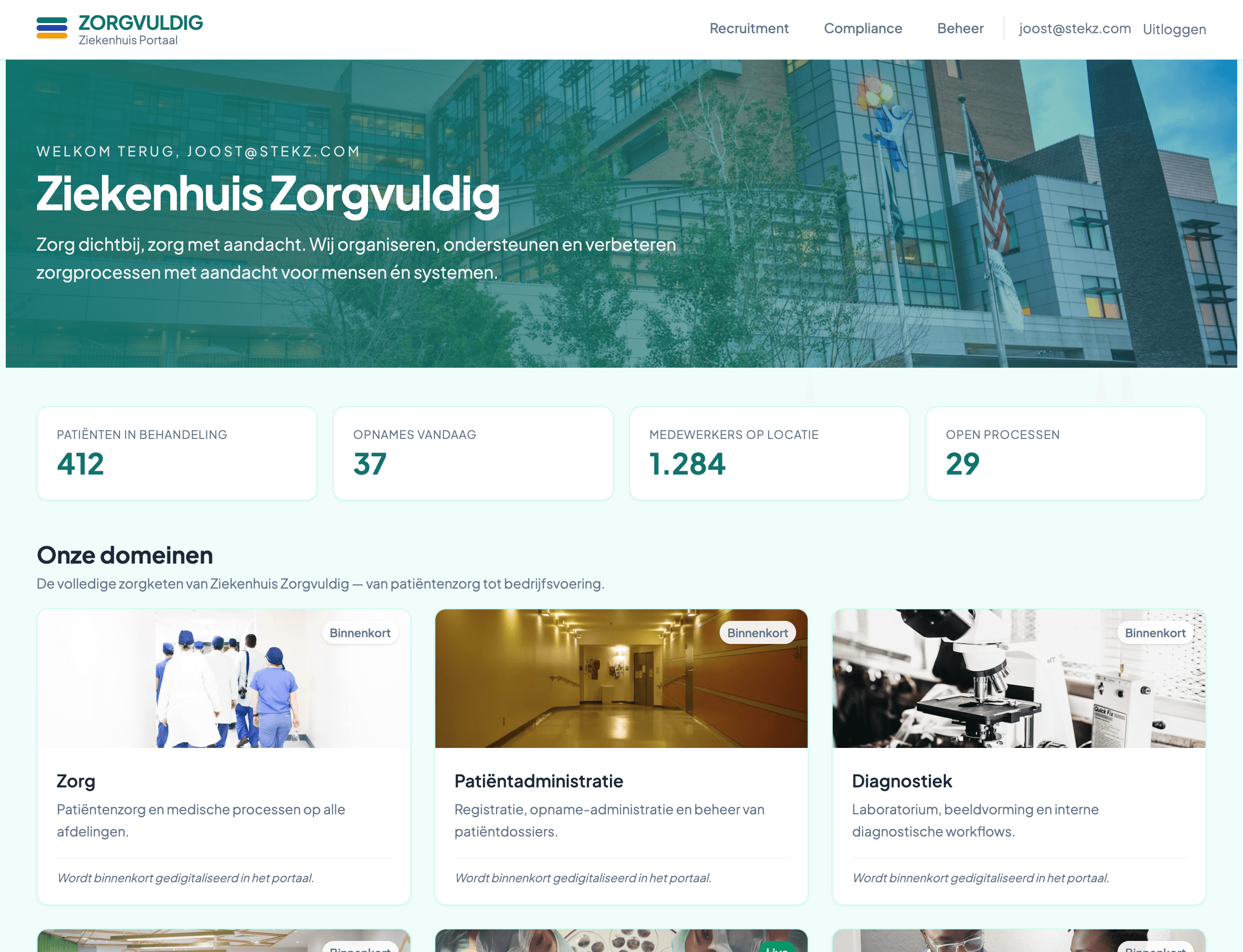 A portal built with MyStekz